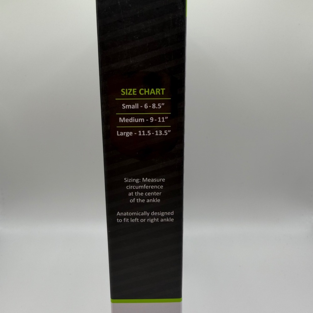 P-TEX Ankle Sleeve Large Black Thermal Compression Support P-TEXA100 - Picture 2 of 6